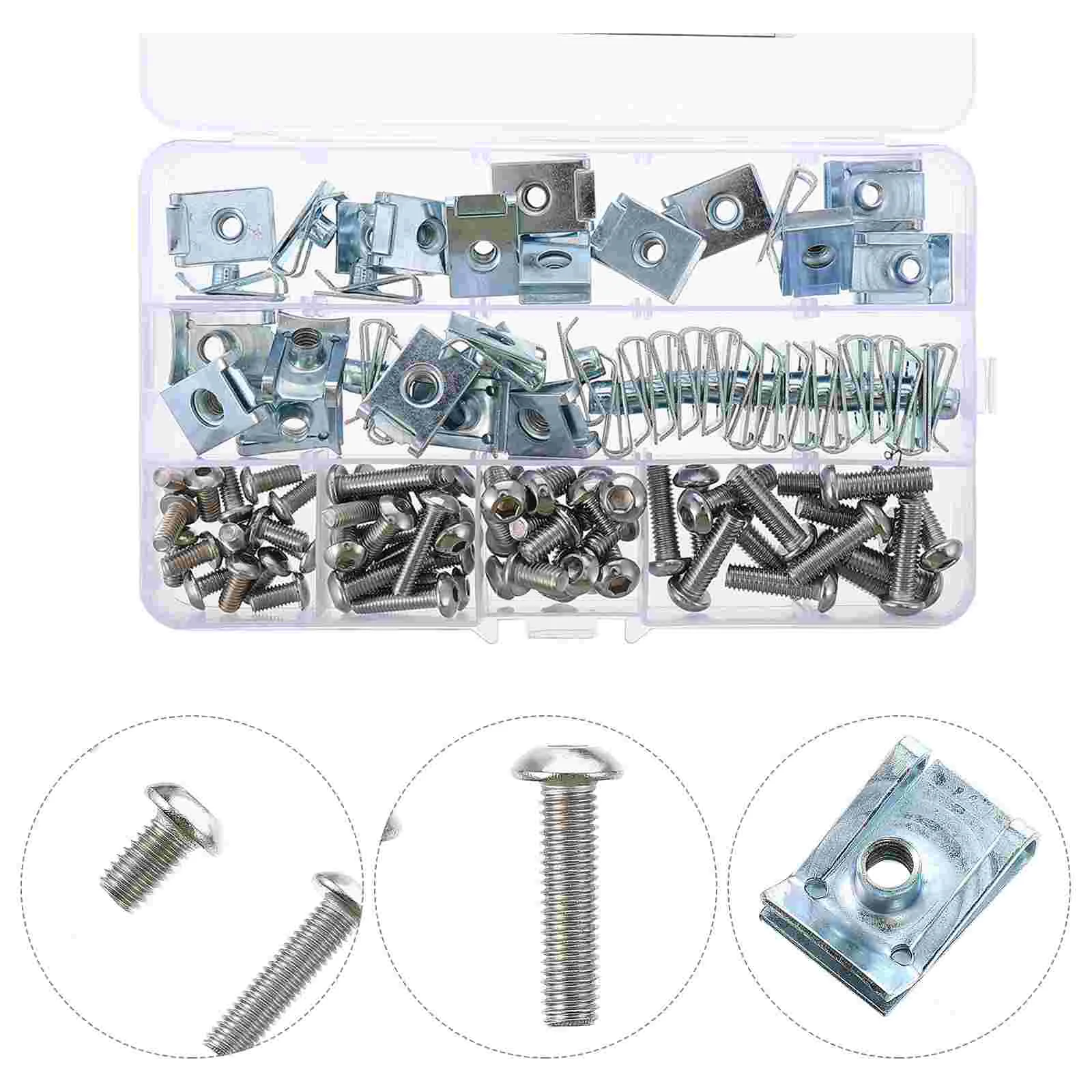 100 Pcs/set Combos Leaf Spring Nut Automobile Parts Clip Bolt Accessories Type Manganese Steel Self-tapping Reed Fastener
100 Pcs/set Combos Leaf Spring Nut Automobile Parts Clip Bolt Accessories Type Manganese Steel Self-tapping Reed Fastener