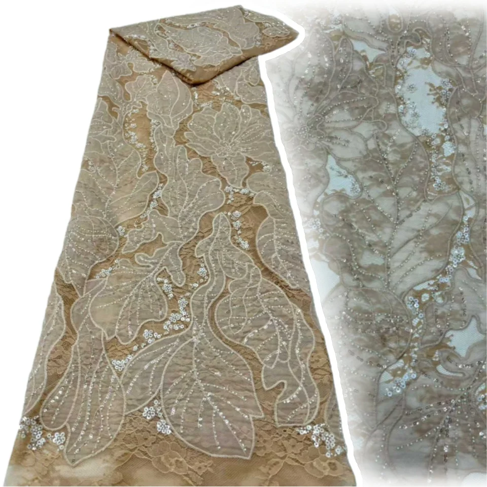 Африканское кружево с пайетками и вышивкой, модное нигерийское французское тюлевое кружево с бисером, подходит для свадебных и праздничных платьев 2223
Африканское кружево с пайетками и вышивкой, модное нигерийское французское тюлевое кружево с бисером, подходит для свадебных и праздничных платьев 2223