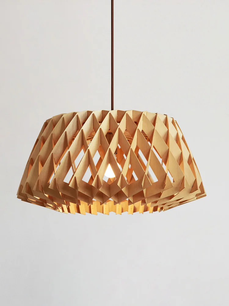 Nordic LED pendant light designer creative wood art restaurant living room bedroom lighting fixtures wooden personalized styling
Nordic LED pendant light designer creative wood art restaurant living room bedroom lighting fixtures wooden personalized styling