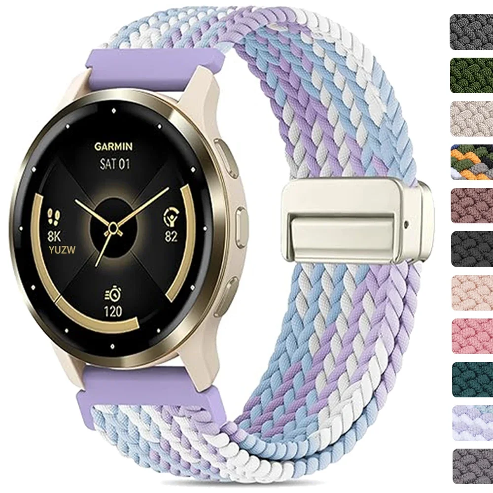 Плетеная петля 20/22 для Garmin venu/3/2/Forerunner 265/255/165/645, эластичный браслет, магнитная пряжка для Garmin vivomove 6/5
Плетеная петля 20/22 для Garmin venu/3/2/Forerunner 265/255/165/645, эластичный браслет, магнитная пряжка для Garmin vivomove 6/5