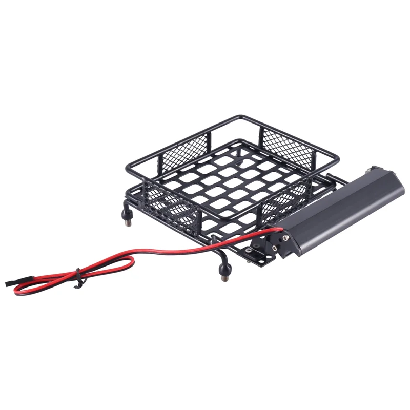 Металлический багажник на крышу 110X100 мм со световой планкой для Tamiya CC01 CR01 RC4WD D90 Axial SCX10 1/10 RC Crawler Car-X65A
Металлический багажник на крышу 110X100 мм со световой планкой для Tamiya CC01 CR01 RC4WD D90 Axial SCX10 1/10 RC Crawler Car-X65A