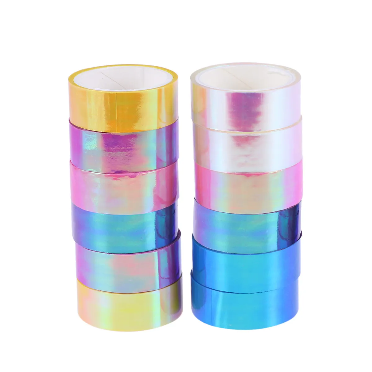 2Pcs Holographic Film Tape Rainbow Colorful Decorative Sticky DIY Craft Masking Tape High Viscosity for Gift Wrapping
2Pcs Holographic Film Tape Rainbow Colorful Decorative Sticky DIY Craft Masking Tape High Viscosity for Gift Wrapping
