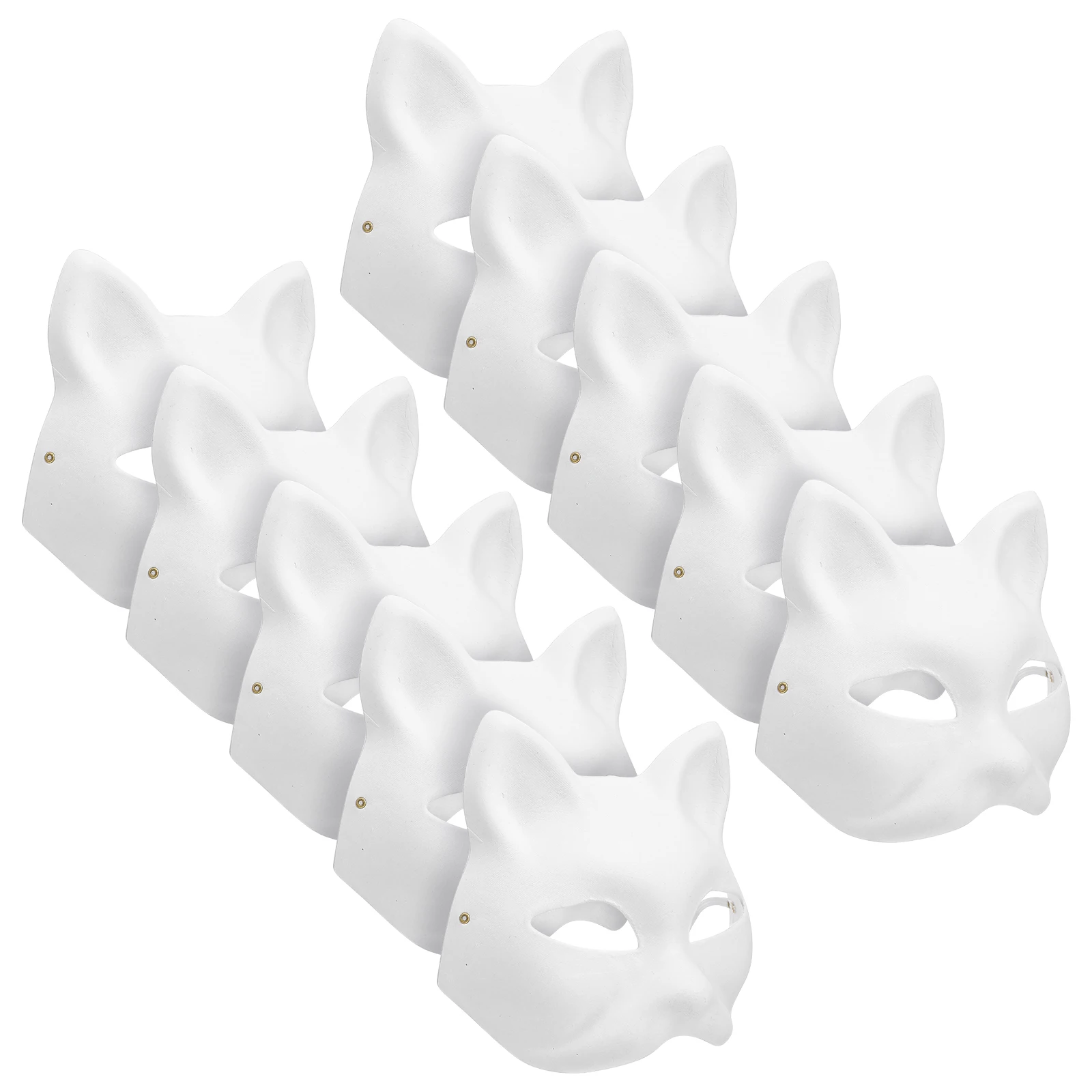 10 pcs Blank Masks Lightweight Cat Mask Cat Mask For Women DIY Hand-painted Empty Masquerade Costume Party Prom Wedding Animal
10 pcs Blank Masks Lightweight Cat Mask Cat Mask For Women DIY Hand-painted Empty Masquerade Costume Party Prom Wedding Animal