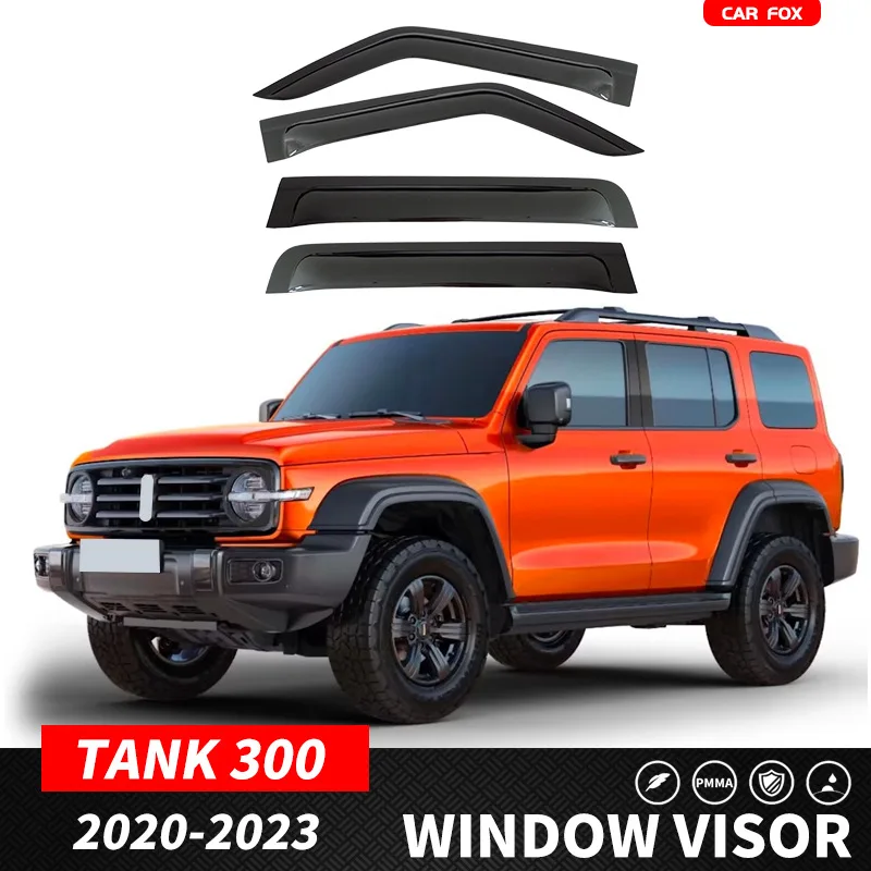 Дефлекторы окон для Great Wall Tank 300 (GWM Tank 300)
Дефлекторы окон для Great Wall Tank 300 (GWM Tank 300)