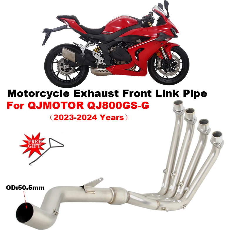 Slip On For QJMOTOR SPK800RR QJ800GS-G QJ 800 GS-G 2023 2024 Motorcycle Exhaust Escape System Connecting 51mm Front Link Pipe
Slip On For QJMOTOR SPK800RR QJ800GS-G QJ 800 GS-G 2023 2024 Motorcycle Exhaust Escape System Connecting 51mm Front Link Pipe