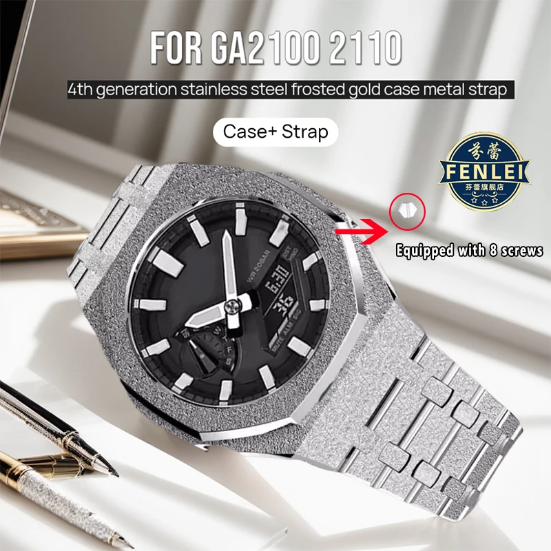 Mod Kit For Casioak GA2100 GA2110 Gen4 Modification Kit Bezel Modified 316L stainless steel Watchband + case Men Metal Strap
Mod Kit For Casioak GA2100 GA2110 Gen4 Modification Kit Bezel Modified 316L stainless steel Watchband + case Men Metal Strap