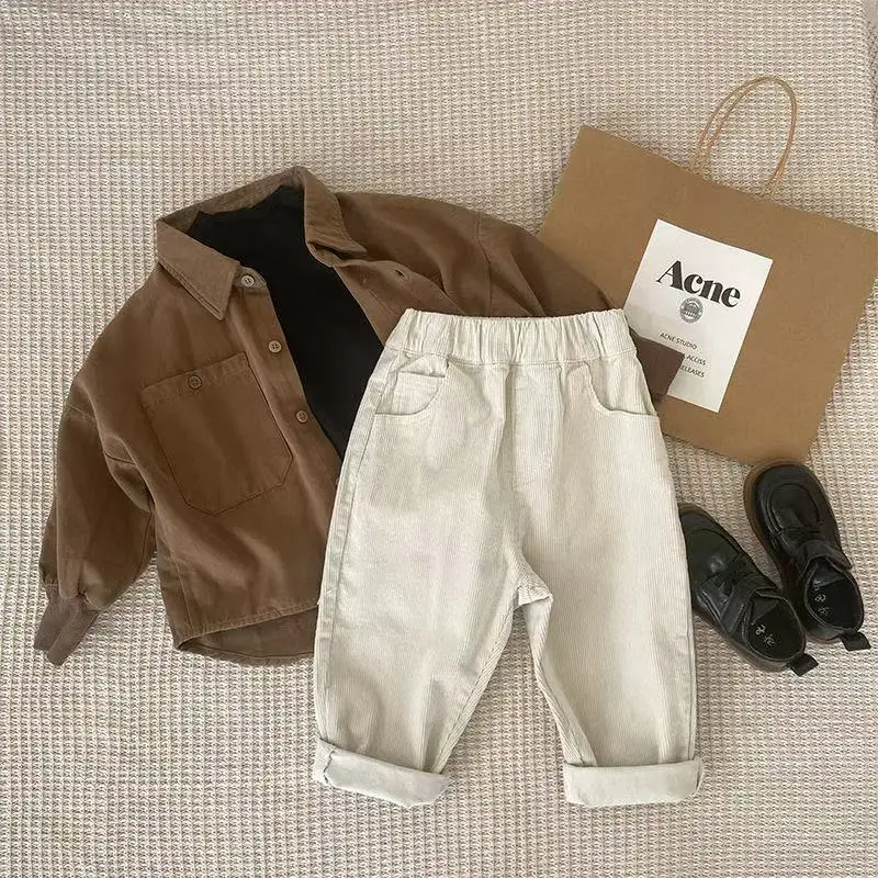 Boys' Spring and Autumn Set New Children's Internet Celebrity Children's Clothing Handsome Boys' Baby Shirt Pants Two Piece Set
Boys' Spring and Autumn Set New Children's Internet Celebrity Children's Clothing Handsome Boys' Baby Shirt Pants Two Piece Set