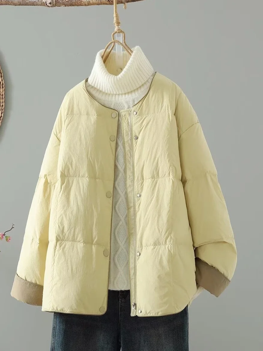 Свободная посадка из хлопка, женская круглая куртка больших размеров Ne, универсальная верхняя одежда, художественное зимнее пальто Long Sve Thiened
Свободная посадка из хлопка, женская круглая куртка больших размеров Ne, универсальная верхняя одежда, художественное зимнее пальто Long Sve Thiened