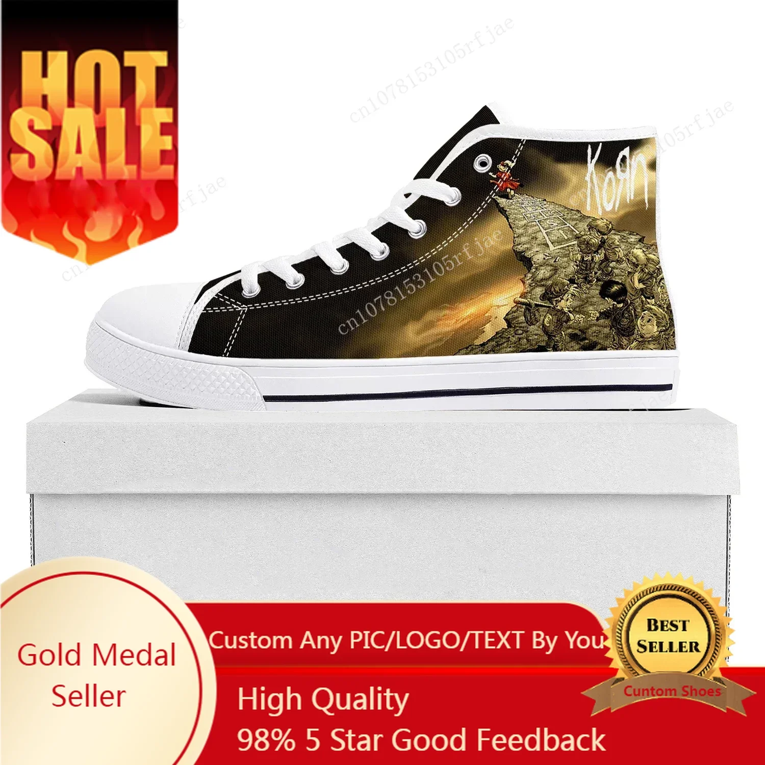 Korn Rock Band High Top High Quality Sneakers Mens Womens Teenager Canvas Sneaker 3D Print Casual Couple Shoes Custom Shoe White
Korn Rock Band High Top High Quality Sneakers Mens Womens Teenager Canvas Sneaker 3D Print Casual Couple Shoes Custom Shoe White