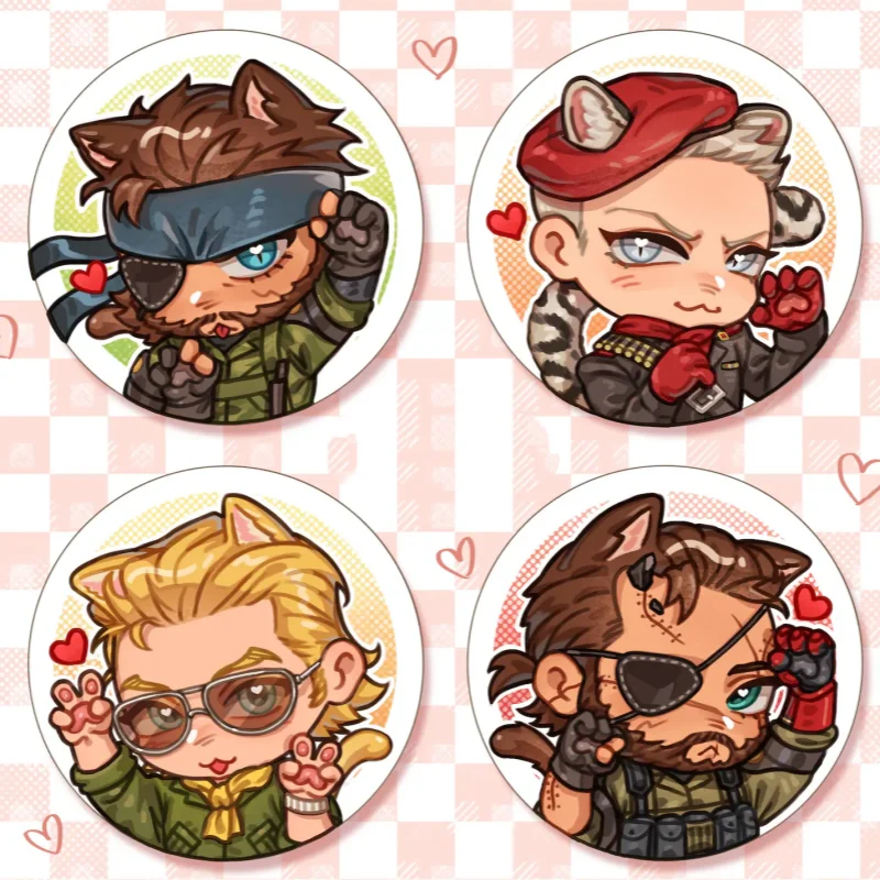 Anime Metal Gear Solid MGS Cat Boy Chibi Badge Pins Snake Ocelot Kazuhira Miller Brooch Button Jewelry For Backpack Bag Gift
Anime Metal Gear Solid MGS Cat Boy Chibi Badge Pins Snake Ocelot Kazuhira Miller Brooch Button Jewelry For Backpack Bag Gift
