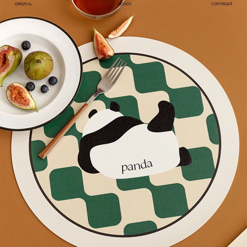 Салфетки из искусственной кожи Panda, коврик для обеденного стола, водонепроницаемый, маслостойкий, круглые подставки, скандинавский домашний декор, кухонная посуда, каваи, 2 шт.
Салфетки из искусственной кожи Panda, коврик для обеденного стола, водонепроницаемый, маслостойкий, круглые подставки, скандинавский домашний декор, кухонная посуда, каваи, 2 шт.