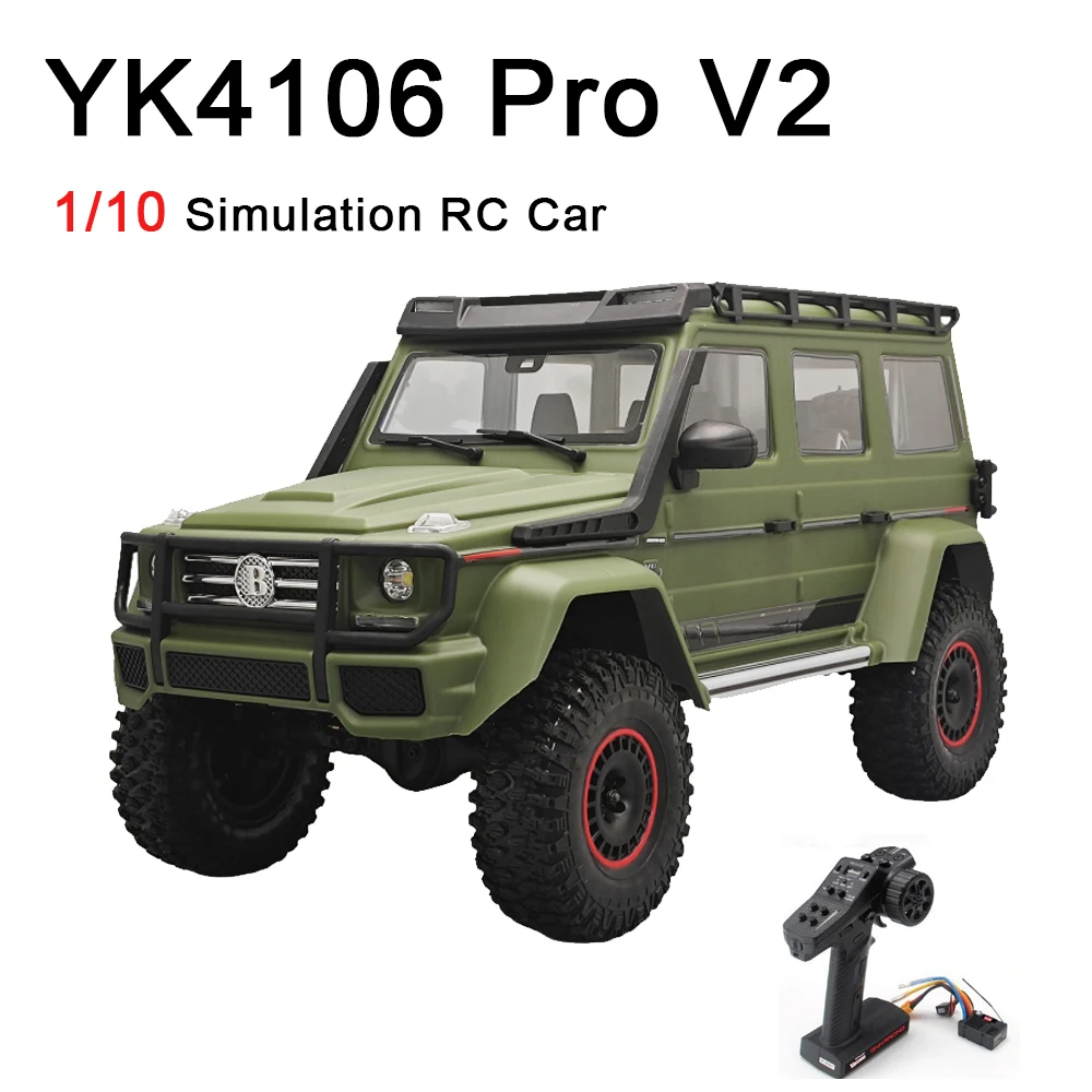 1/10 YK4106 Pro V2 RC Car Simulation For Big G Climbing Car RC Electric Remote Control Model Car Climbing Off-road Vehicle Toys
1/10 YK4106 Pro V2 RC Car Simulation For Big G Climbing Car RC Electric Remote Control Model Car Climbing Off-road Vehicle Toys