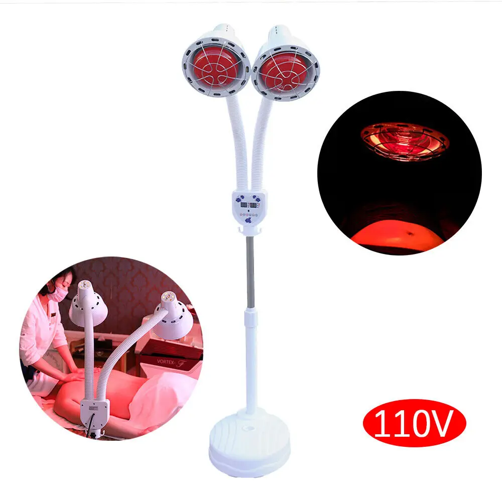 220 275W LED IR Infrared Red Heat Light Bulb Lamp Muscle Pain Relief Floor Stand Light Double-head 360° Adjustable Temperature
220 275W LED IR Infrared Red Heat Light Bulb Lamp Muscle Pain Relief Floor Stand Light Double-head 360° Adjustable Temperature