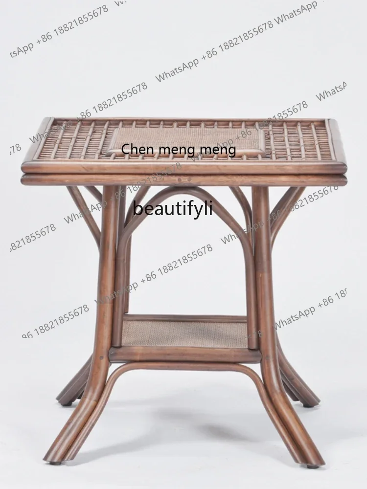 ss7304Rattan Chinese Style Mid-Ancient Dining Table Household Restaurant Rice Table Simple Balcony Drinking Tea Tea Table
ss7304Rattan Chinese Style Mid-Ancient Dining Table Household Restaurant Rice Table Simple Balcony Drinking Tea Tea Table