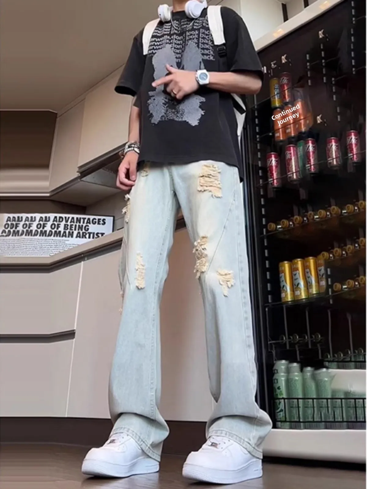 Light Blue Ripped Jeans Men Summer Thin American Sle High Waist Slimming Spicy Straight Leg Jeans Youth Faion Denim Pants
Light Blue Ripped Jeans Men Summer Thin American Sle High Waist Slimming Spicy Straight Leg Jeans Youth Faion Denim Pants