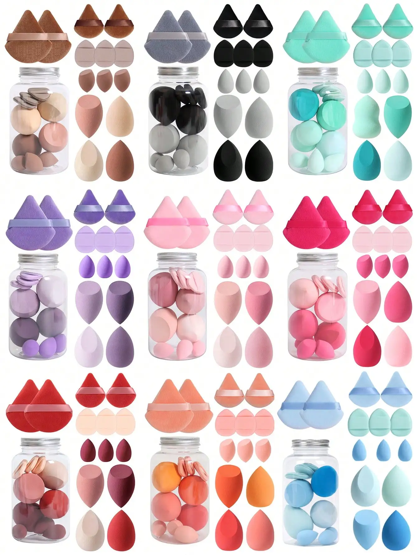 Qinglang 14-Piece Makeup Sponge Set With Storage Tube, Multi-Functional Beauty Tools For Blending BB Cream, Foundation, Powder, Concealer, Blush, Eyeshadow. Latex-Free, Expands In Water, Suitable For All Skin Types.,Makeup,Cheap,Room Decor,Vanity,Travel,B
Qinglang 14-Piece Makeup Sponge Set With Storage Tube, Multi-Functional Beauty Tools For Blending BB Cream, Foundation, Powder, Concealer, Blush, Eyeshadow. Latex-Free, Expands In Water, Suitable For All Skin Types.,Makeup,Cheap,Room Decor,Vanity,Travel,B