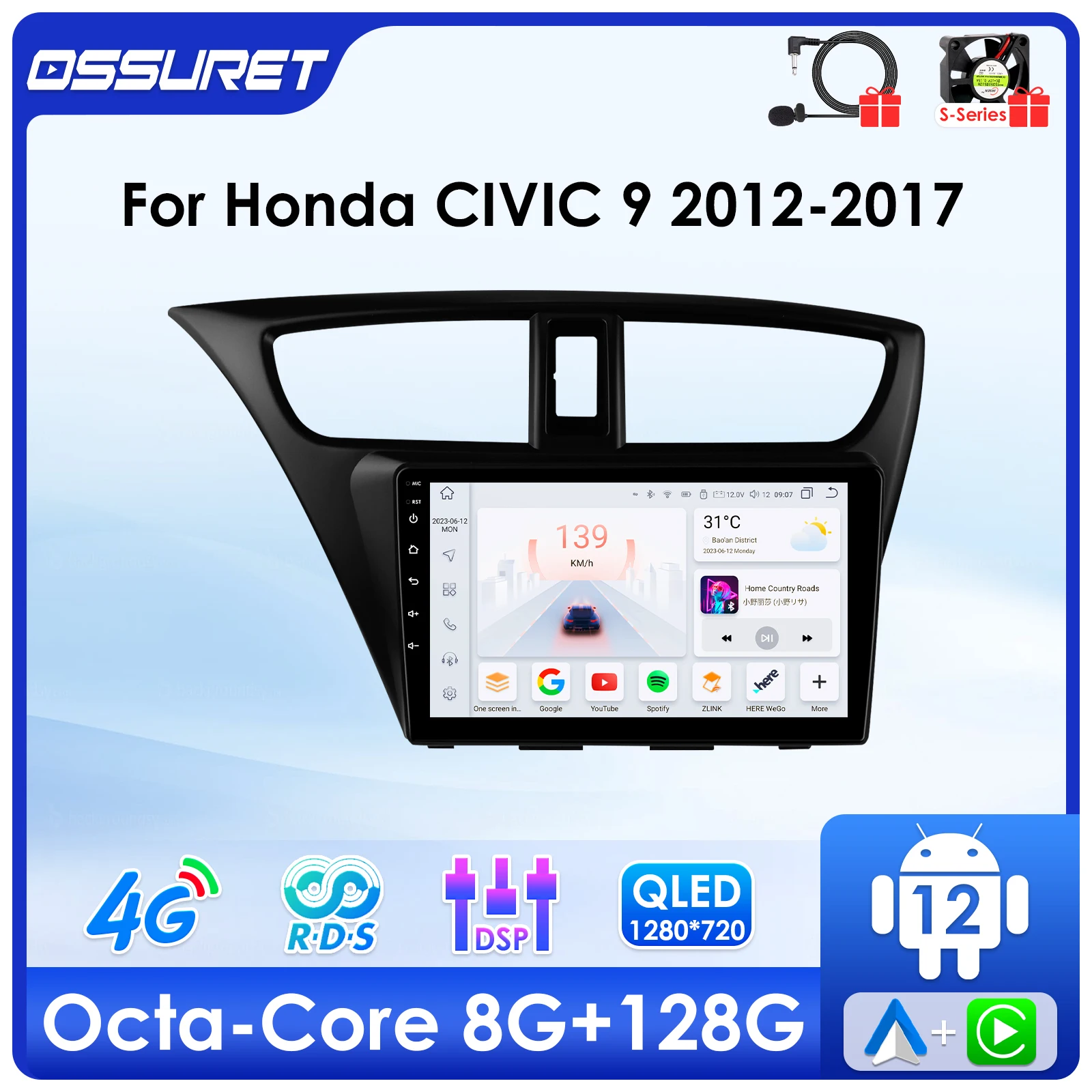 Android 13 авто автомобильный радиоприемник беспроводной Carplay для Honda Civic 9 FK FB 2012 2013 2014 2015 2016 2017 мультимедийный GPS navi стерео SWC
Android 13 авто автомобильный радиоприемник беспроводной Carplay для Honda Civic 9 FK FB 2012 2013 2014 2015 2016 2017 мультимедийный GPS navi стерео SWC