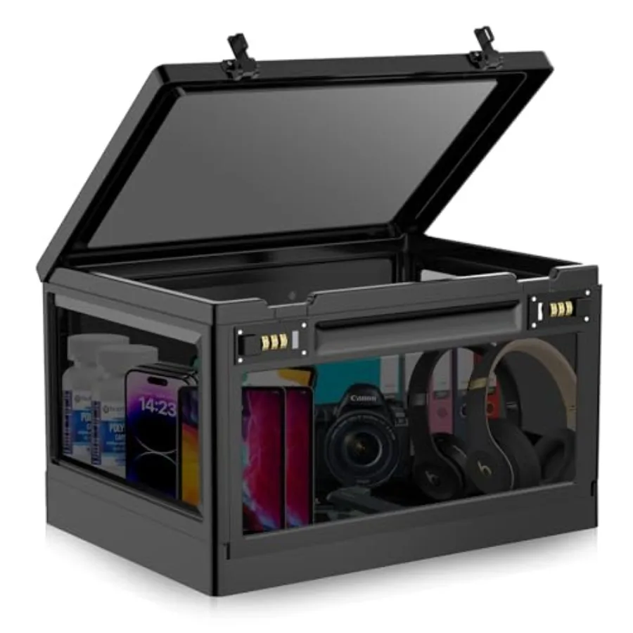 Extra Large Lock Box for Medication Safe, Medicine Lockable Storage Box with Code, Phone Lock Boxes for Video Games, Box with C
Extra Large Lock Box for Medication Safe, Medicine Lockable Storage Box with Code, Phone Lock Boxes for Video Games, Box with C