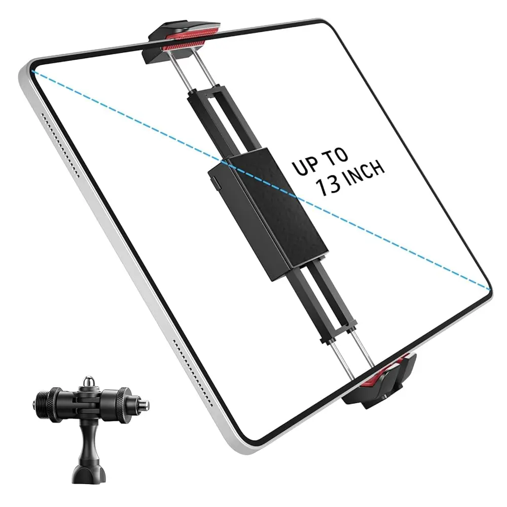 Phone iPad Tripod Mount, iPhone Holder for Tripod with 1/4” Screw Adapter, iPhone Tripod Mount for iPad Pro 13\, iPad Air, i
Phone iPad Tripod Mount, iPhone Holder for Tripod with 1/4” Screw Adapter, iPhone Tripod Mount for iPad Pro 13\, iPad Air, i