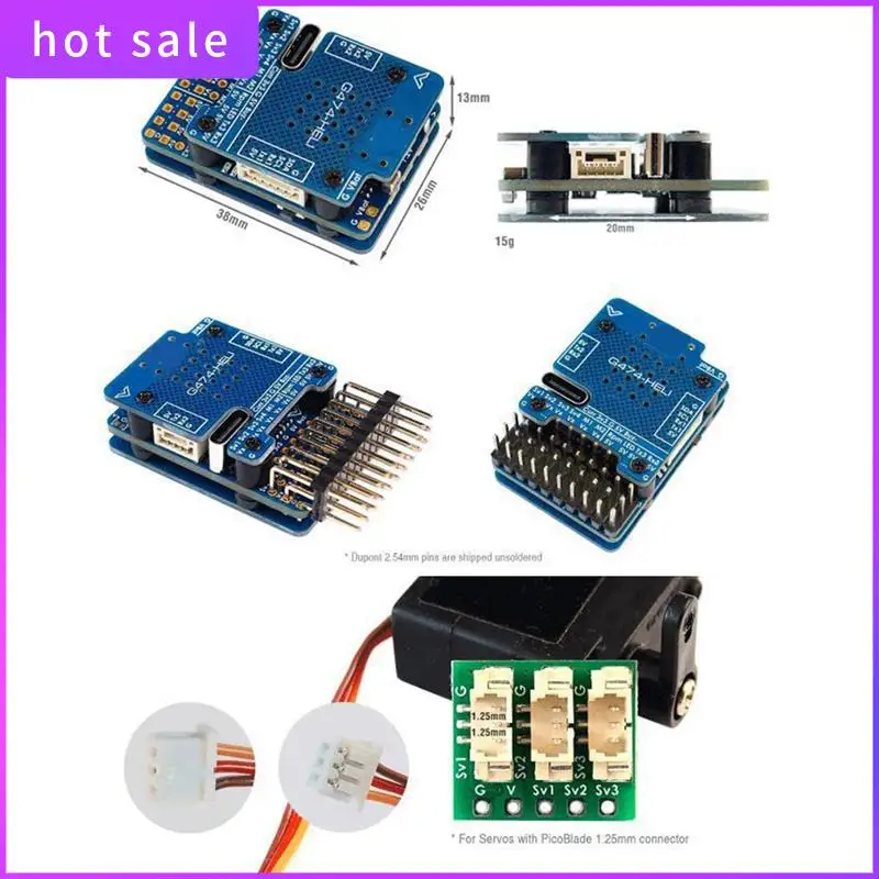 ELEC-G474-HELI Контроллер полета RC Вертолет Бесфлайбарный контроллер STM32G474 ICM42688P SPL06L 2X прошивка BEC Rotorflight
ELEC-G474-HELI Контроллер полета RC Вертолет Бесфлайбарный контроллер STM32G474 ICM42688P SPL06L 2X прошивка BEC Rotorflight