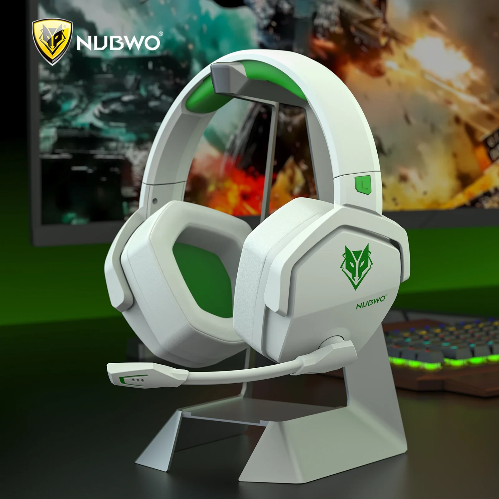 NUBWO G06 Двойная беспроводная игровая гарнитура с микрофоном Bluetooth-наушники 2,4 ГГц для PS5, PS4, ПК, мобильных устройств, коммутатора
NUBWO G06 Двойная беспроводная игровая гарнитура с микрофоном Bluetooth-наушники 2,4 ГГц для PS5, PS4, ПК, мобильных устройств, коммутатора