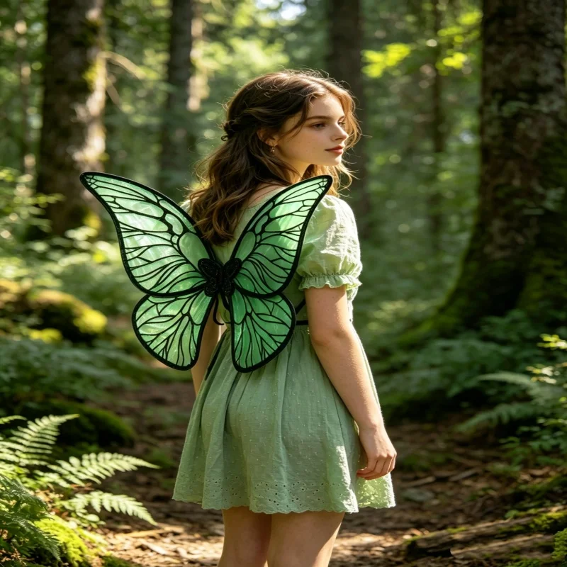Green Sheer Mesh Fairy Butterfly Wings Adult Women Forest Elf Cosplay Accessory Halloween Party Photo Prop
Green Sheer Mesh Fairy Butterfly Wings Adult Women Forest Elf Cosplay Accessory Halloween Party Photo Prop