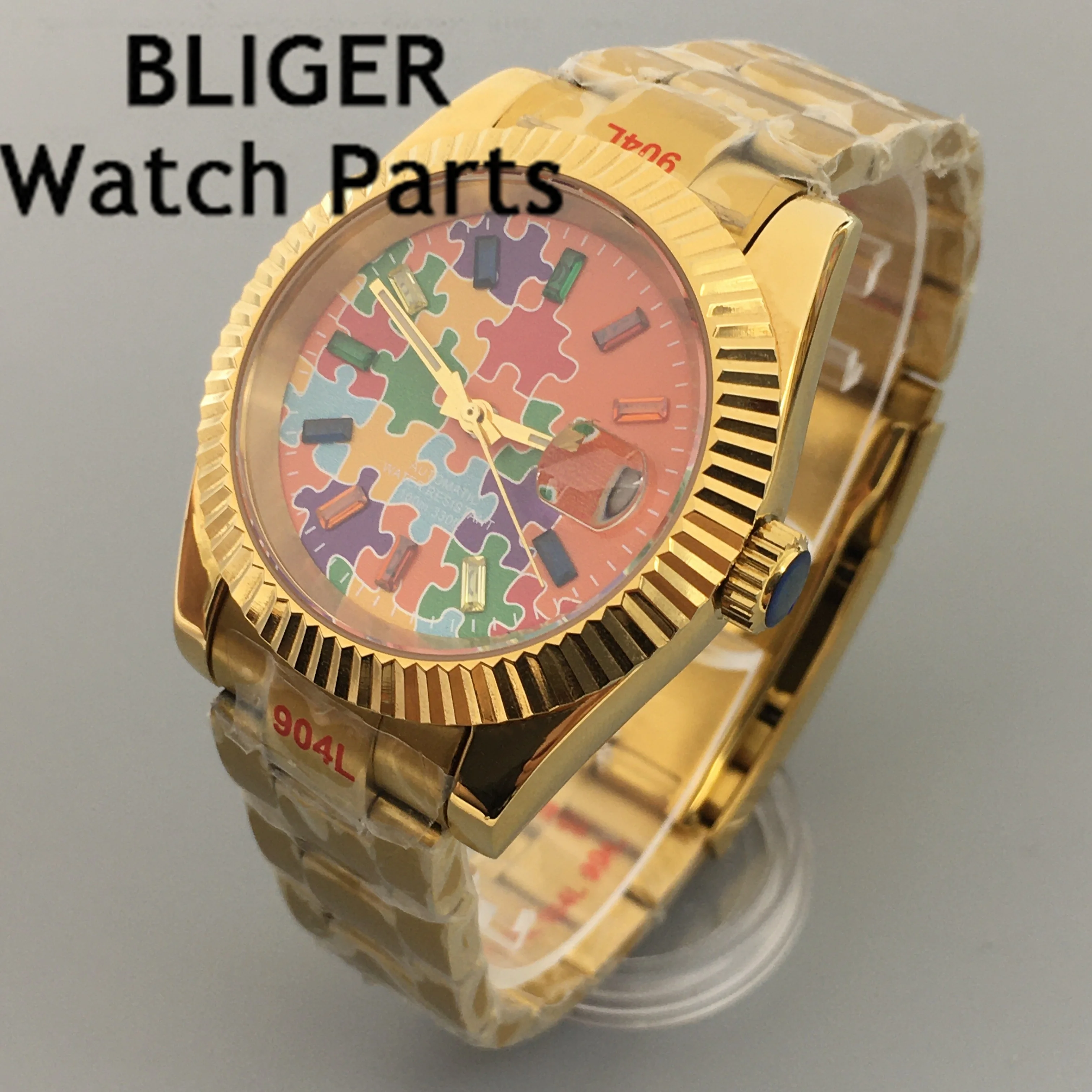 BLIGER 36mm 39mm Recessed Bezel NH35 Automatic Men Watch Blue Orange Multicolor Dial Steel Bracelet Sapphire Glass
BLIGER 36mm 39mm Recessed Bezel NH35 Automatic Men Watch Blue Orange Multicolor Dial Steel Bracelet Sapphire Glass