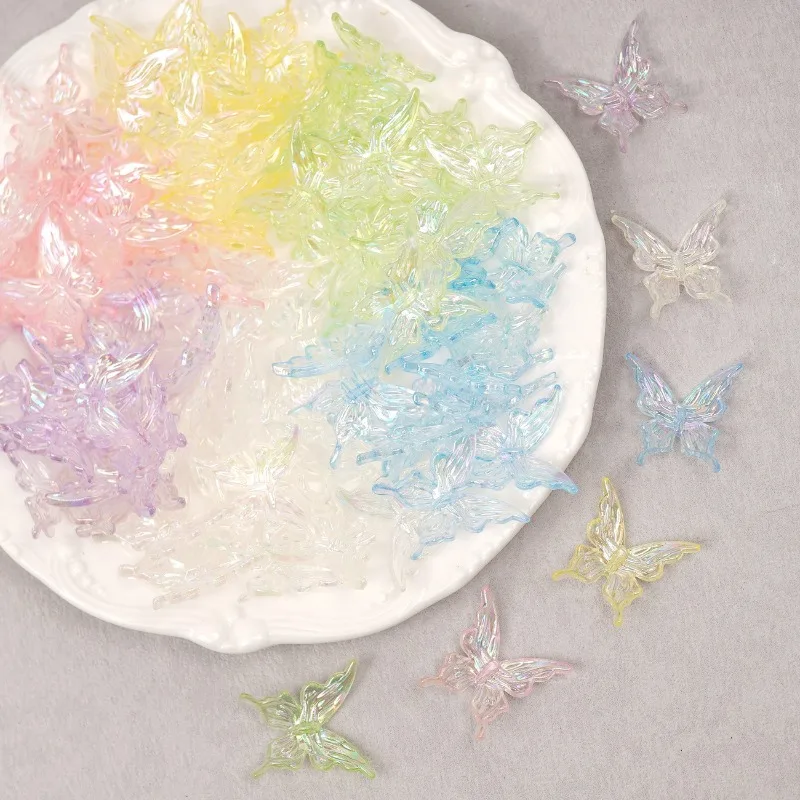 Colorful ABS simulation long-tailed butterfly cream DIY handmade jewelry hairpin mobile phone shell accessories.
Colorful ABS simulation long-tailed butterfly cream DIY handmade jewelry hairpin mobile phone shell accessories.