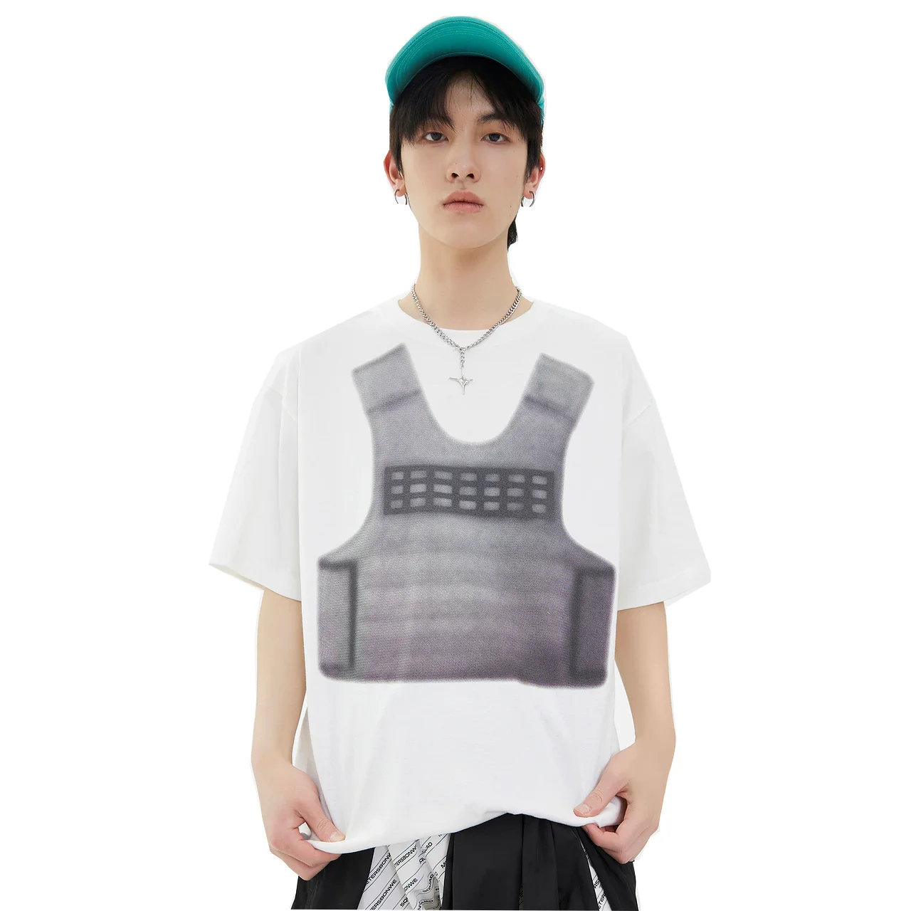 Metersbonwe-Men's Basic Round Neck Vest Partern Printed T-shirt 100% Cotton Loose Short Sleeve Tees Fashion Trend Casual Summer
Metersbonwe-Men's Basic Round Neck Vest Partern Printed T-shirt 100% Cotton Loose Short Sleeve Tees Fashion Trend Casual Summer