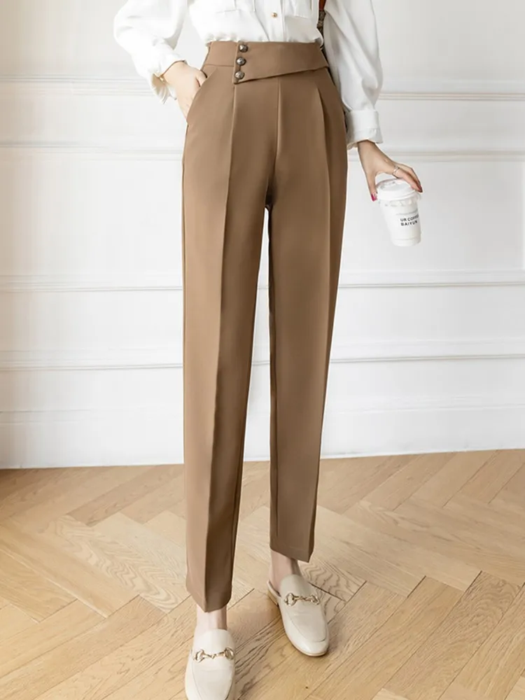 High Waist Pencil Pants Women New Arrival 2022 Spring Korean Style Solid Color All-match Office Lady Ankle-length Pants W1084
High Waist Pencil Pants Women New Arrival 2022 Spring Korean Style Solid Color All-match Office Lady Ankle-length Pants W1084