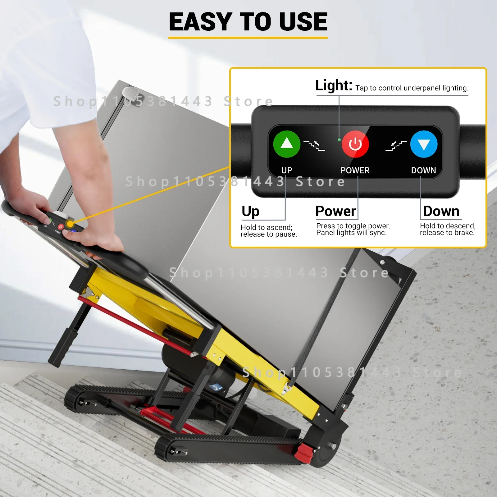 For Moving 400lbs Capacity Heavy Duty Folding Stair Climber Hand Trolley Electric Stair Climbing Hand Trucks Dolly
For Moving 400lbs Capacity Heavy Duty Folding Stair Climber Hand Trolley Electric Stair Climbing Hand Trucks Dolly