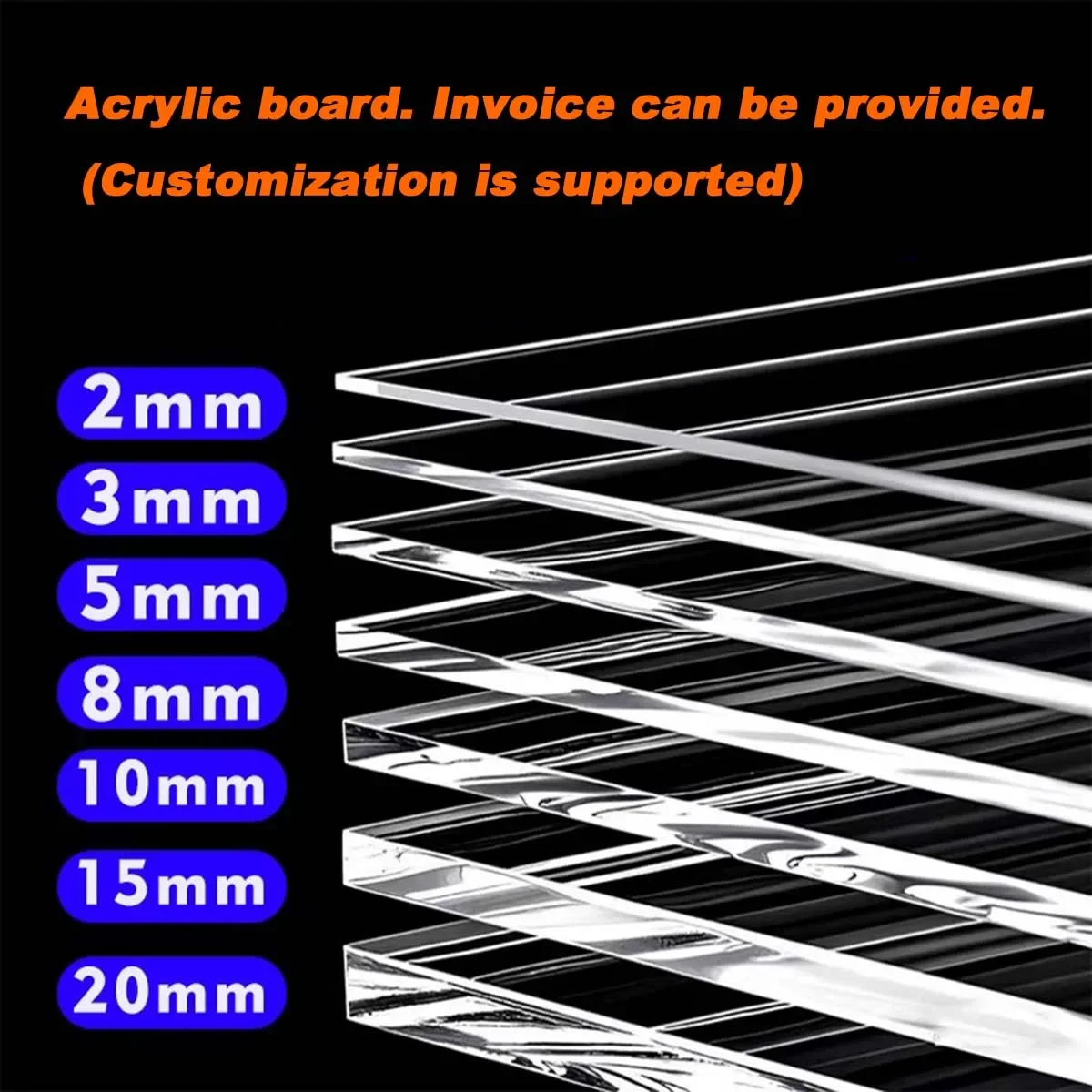 High Transparency Acrylic Board DIY Handmade Material Plastic Display Box Advertising Board Organic Glass Board
High Transparency Acrylic Board DIY Handmade Material Plastic Display Box Advertising Board Organic Glass Board