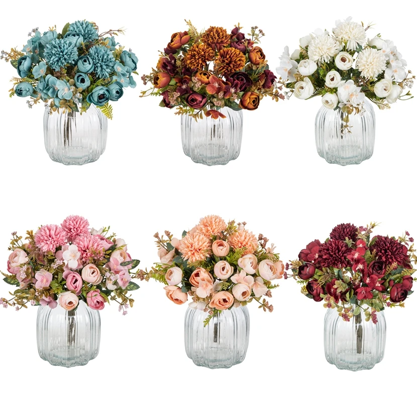 Artificial Flowers Tea Rose Buds Bouquet Diy Candy Box Vase Room Home Decor Festival Garland Wedding Silk Hydrangea Fake Flowers
Artificial Flowers Tea Rose Buds Bouquet Diy Candy Box Vase Room Home Decor Festival Garland Wedding Silk Hydrangea Fake Flowers