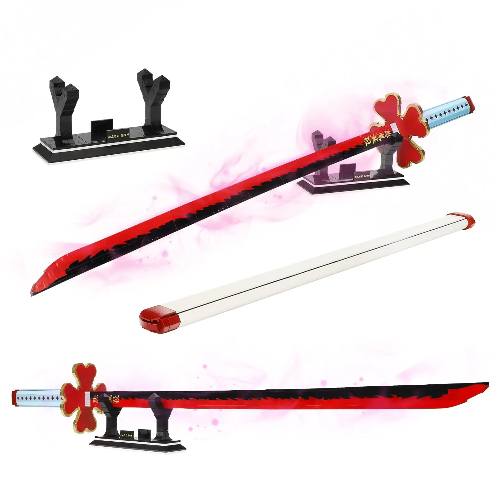 Demon Slayer Mitsuri Kanroji Nichirin Sword Building Blocks Katana Model with Stand DIY Collectible Toy Gift for Anime Fans
Demon Slayer Mitsuri Kanroji Nichirin Sword Building Blocks Katana Model with Stand DIY Collectible Toy Gift for Anime Fans