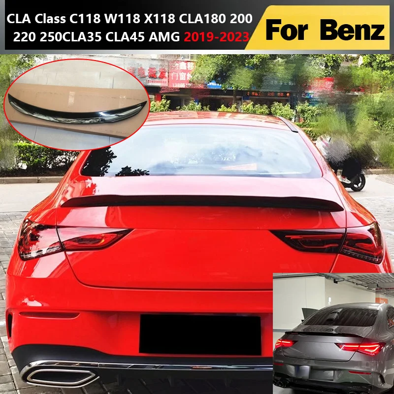 2019-2023 для Mercedes Benz CLA Class C118 W118 X118 CLA180 200 220 250 CLA35 CLA45 AMG, задний спойлер багажника, обвесы на крыло и губа 
2019-2023 для Mercedes Benz CLA Class C118 W118 X118 CLA180 200 220 250 CLA35 CLA45 AMG, задний спойлер багажника, обвесы на крыло и губа