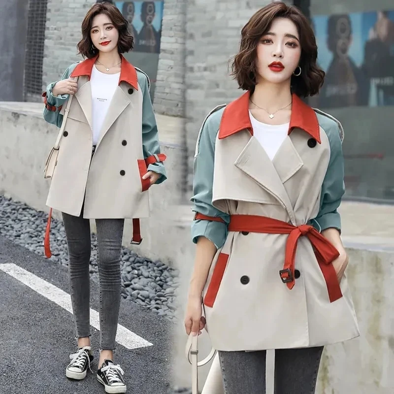 2024 New Spring Autumn Mid-Length Trench Coat Women Double Breasted Slim outerwear Female Loose Windbreaker Casual Overcoat R322
2024 New Spring Autumn Mid-Length Trench Coat Women Double Breasted Slim outerwear Female Loose Windbreaker Casual Overcoat R322