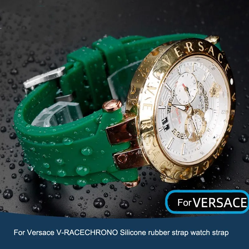 24mm High quality double notch watch strap For Versace V-RACECHRONO Silicone rubber strap watch strap GTM accessories
24mm High quality double notch watch strap For Versace V-RACECHRONO Silicone rubber strap watch strap GTM accessories