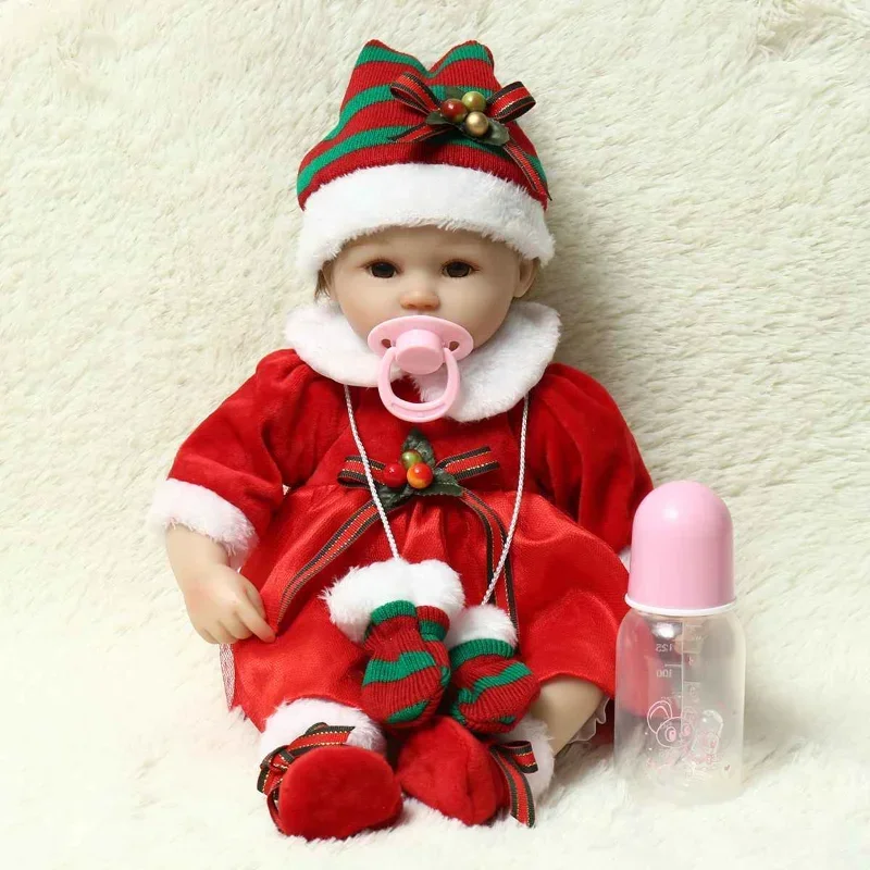 16" Lifelike Lovely Smile Reborn Baby Toddler Doll Realistic Baby Playing Silicone Toys For Kids Popular Birthday Christmas Gift
16" Lifelike Lovely Smile Reborn Baby Toddler Doll Realistic Baby Playing Silicone Toys For Kids Popular Birthday Christmas Gift