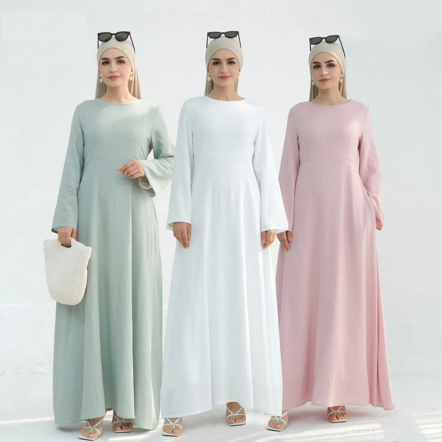 Modest Dress for Muslim Women Eid Ramadan Dubai Abaya Elegant Female Casual Kaftan Arab Plain Long Robe Islam Clothing Vestidos
Modest Dress for Muslim Women Eid Ramadan Dubai Abaya Elegant Female Casual Kaftan Arab Plain Long Robe Islam Clothing Vestidos