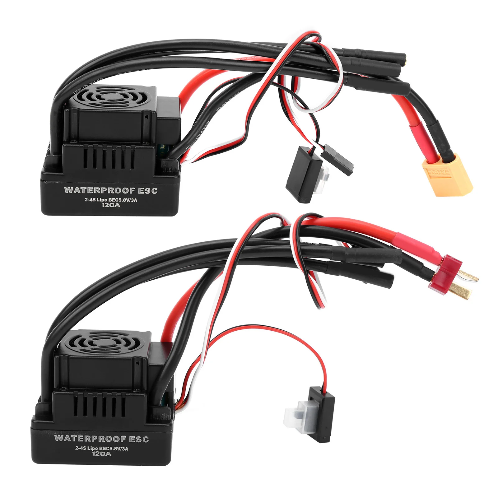 Brushless ESC 120A Waterproof Brushless ESC Electronic Speed Controller Accessory Fit for 1/8 RC Car Electronic Speed Controller
Brushless ESC 120A Waterproof Brushless ESC Electronic Speed Controller Accessory Fit for 1/8 RC Car Electronic Speed Controller