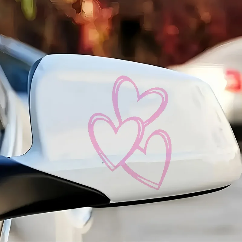 1pc Cute Pink Heart Vinyl Sticker Waterproof Sunproof Decal for Car Rearview Mirror Motorcycle Helmet Decor
1pc Cute Pink Heart Vinyl Sticker Waterproof Sunproof Decal for Car Rearview Mirror Motorcycle Helmet Decor