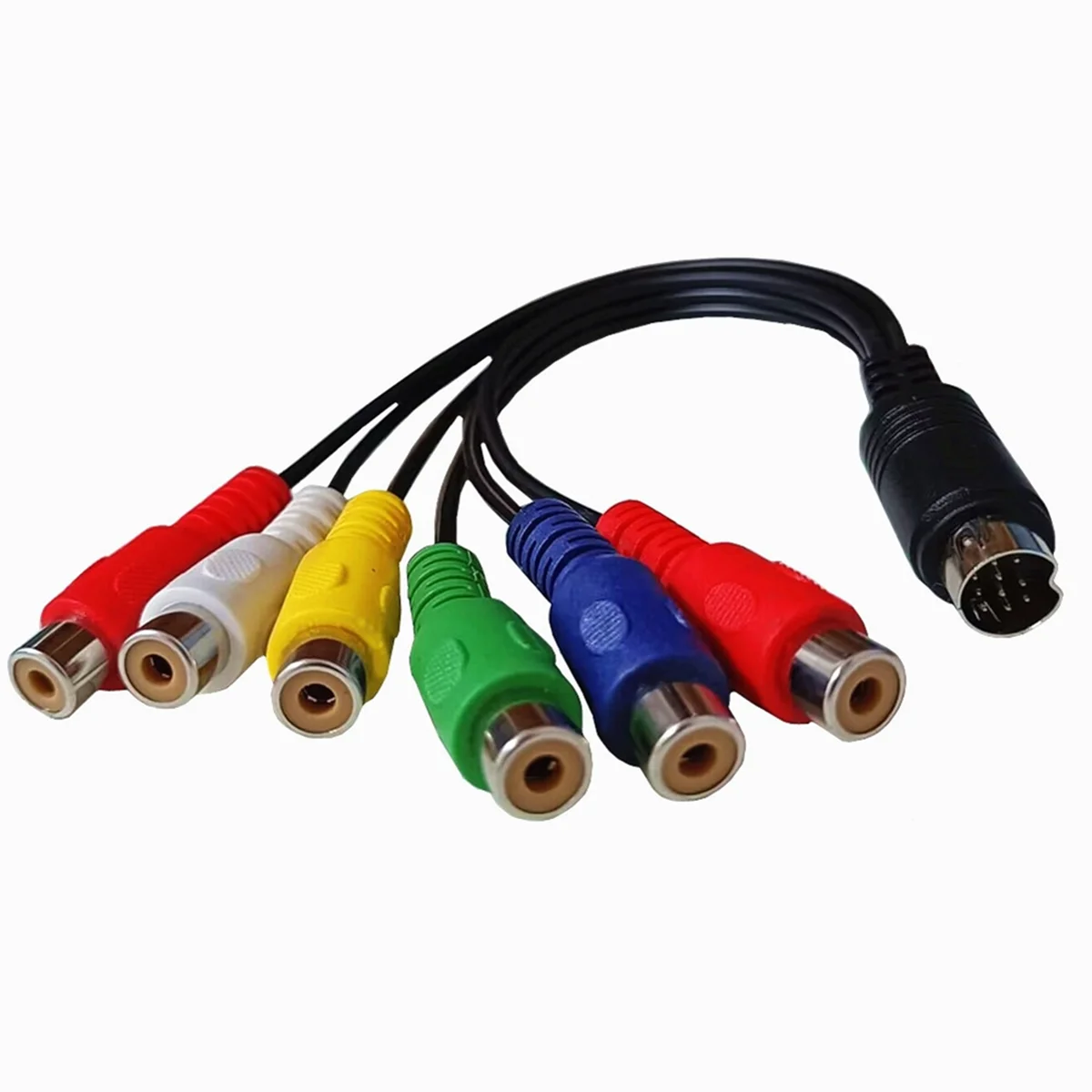 10-контактный S-Video-мама RGB 6 RCA 10-контактный компонентный кабель Din S-Video «папа» 30 см для ПК HDTV RGB Компонентный кабель 30 см
10-контактный S-Video-мама RGB 6 RCA 10-контактный компонентный кабель Din S-Video «папа» 30 см для ПК HDTV RGB Компонентный кабель 30 см