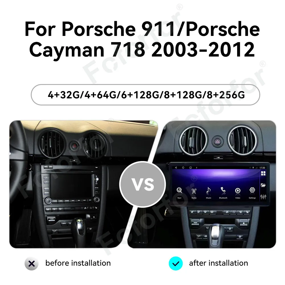 12.3 Inch Android 13.0 For Porsche 911/Cayman 718 2003-2012 QLED Touch Screen CarPlay Car Radio Multimedia Player GPS Navigation
12.3 Inch Android 13.0 For Porsche 911/Cayman 718 2003-2012 QLED Touch Screen CarPlay Car Radio Multimedia Player GPS Navigation