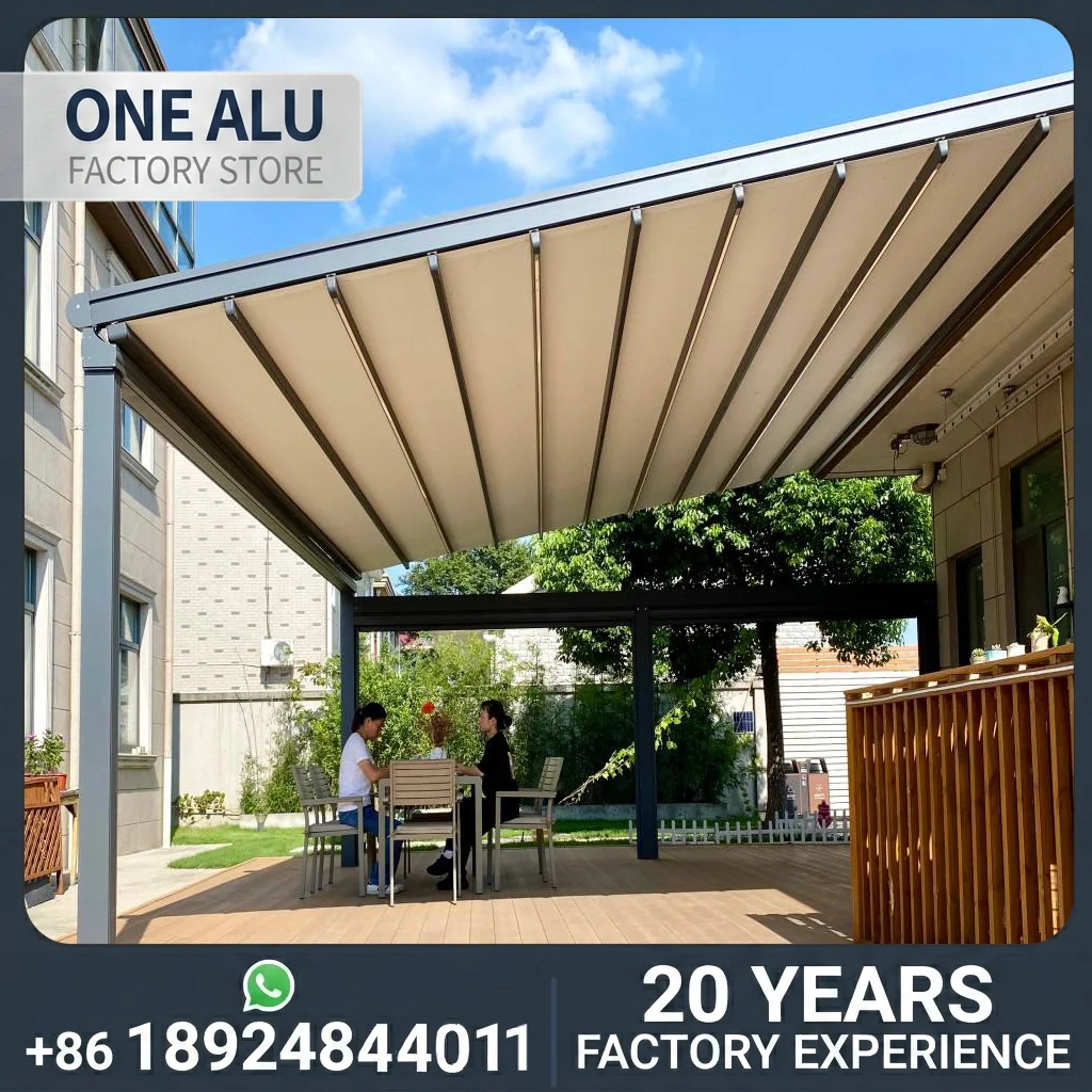 OneAlu electric rooftop sunshade a custom-made aluminum outdoor shading structure specifically designed for outdoor
OneAlu electric rooftop sunshade a custom-made aluminum outdoor shading structure specifically designed for outdoor