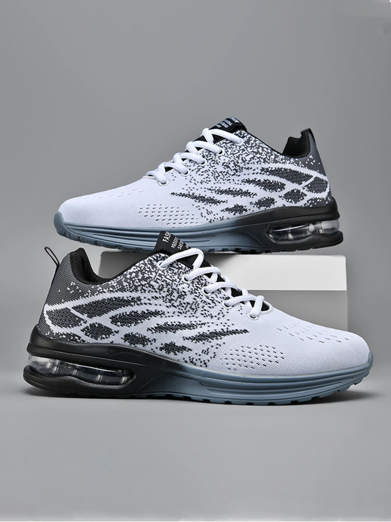 Men's Trendy Woven Knit Breathable Running Shoes With Air Cushion, Comfy Non Slip Durable Lace Up Sneakers For Men's Outdoor Act
Men's Trendy Woven Knit Breathable Running Shoes With Air Cushion, Comfy Non Slip Durable Lace Up Sneakers For Men's Outdoor Act