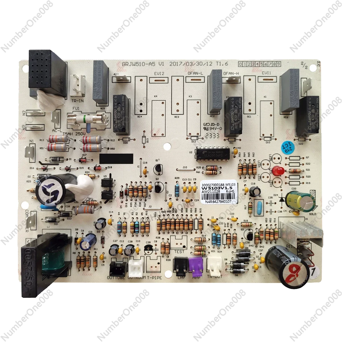 Основная плата управления AC W5103, сменная материнская плата модели 300027000188 / 300027000192, для системы кондиционирования воздуха мощностью 3 л.с.
Основная плата управления AC W5103, сменная материнская плата модели 300027000188 / 300027000192, для системы кондиционирования воздуха мощностью 3 л.с.