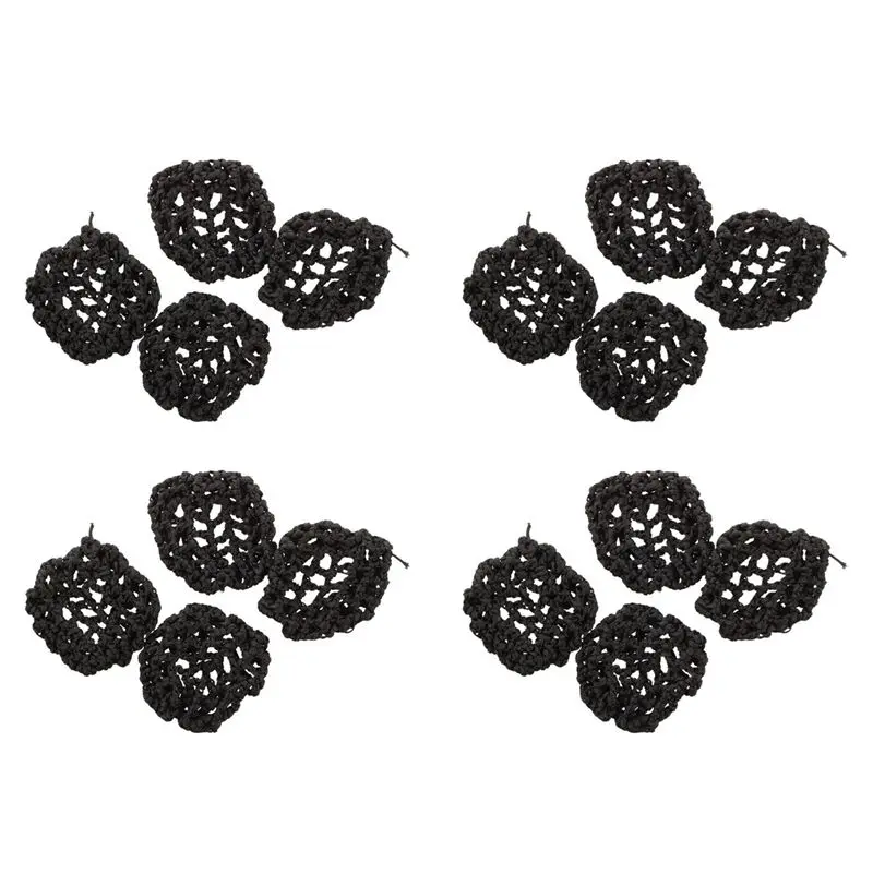 Most-Hotel Waitress Elastic Nylon Black Snood Net Ballet Bun Hair Covers Ornament 16 Pcs
Most-Hotel Waitress Elastic Nylon Black Snood Net Ballet Bun Hair Covers Ornament 16 Pcs