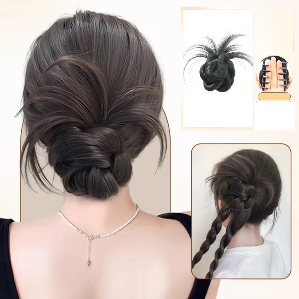 Synthetic Simulation Flower Bud Wig Women's Fluffy Wig Bag Low Bun Hairstyle Elegant Hair Accessories
Synthetic Simulation Flower Bud Wig Women's Fluffy Wig Bag Low Bun Hairstyle Elegant Hair Accessories