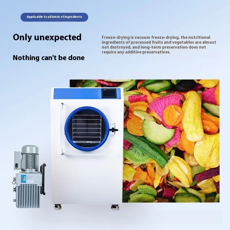 Freeze Dryer Machine For Household Small Food, Fruits Chinese Herbs, Snacks, Vacuum Freeze-drying Machine For Commercial Use
Freeze Dryer Machine For Household Small Food, Fruits Chinese Herbs, Snacks, Vacuum Freeze-drying Machine For Commercial Use