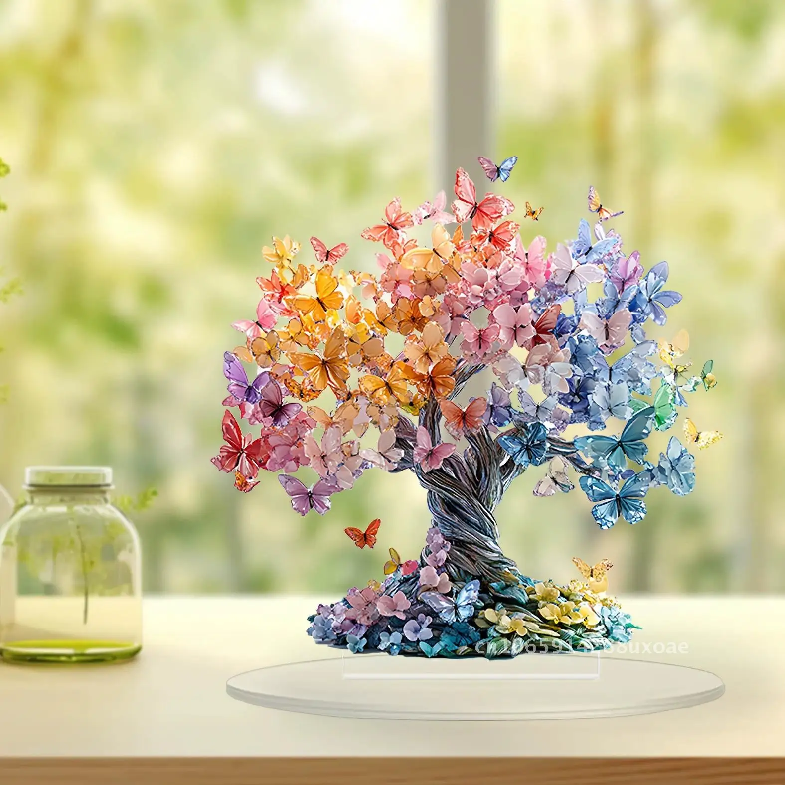 Valentine's Day Crystal Butterfly Lucky Tree Acrylic Desktop Decoration Colorful Elephant 2D Modern Art for Friends Gifts
Valentine's Day Crystal Butterfly Lucky Tree Acrylic Desktop Decoration Colorful Elephant 2D Modern Art for Friends Gifts
